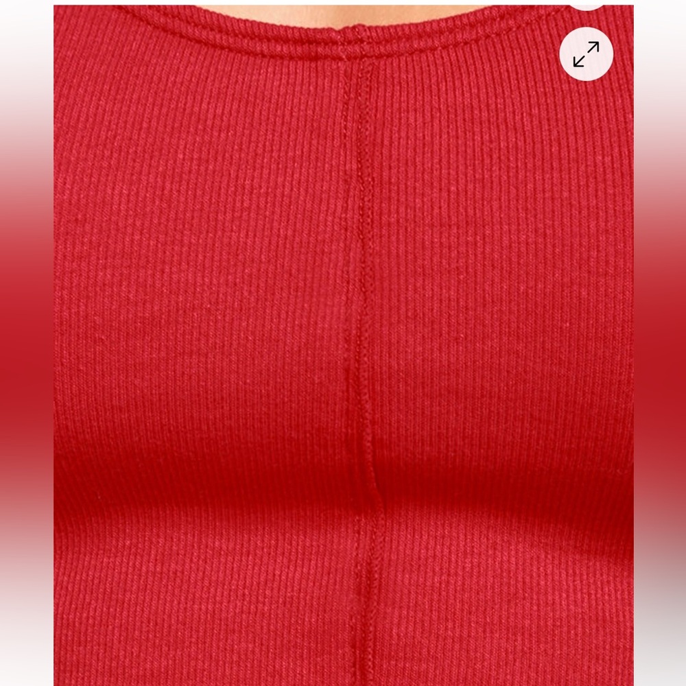 Red Hot! NWT Free People Flipside Cami Tank Red Lace- Sz. MED - Picture 4 of 10